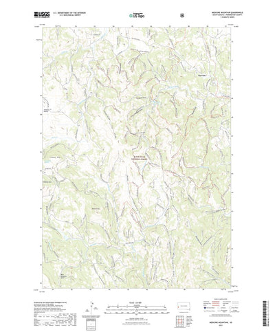 United States Geological Survey Medicine Mountain, SD (2021, 24000-Scale) digital map
