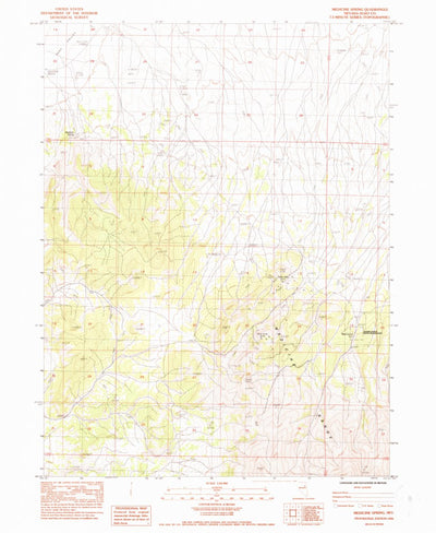 United States Geological Survey Medicine Spring, NV (1984, 24000-Scale) digital map