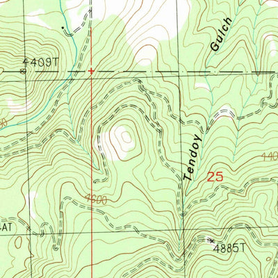 United States Geological Survey Medicine Tree Hill, MT (1989, 24000-Scale) digital map
