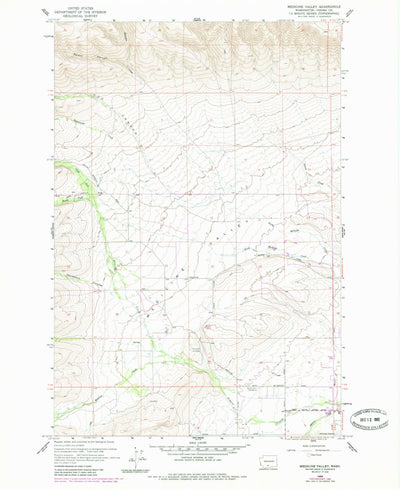 United States Geological Survey Medicine Valley, WA (1958, 24000-Scale) digital map