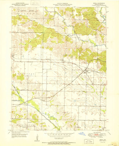United States Geological Survey Medill, MO (1951, 24000-Scale) digital map