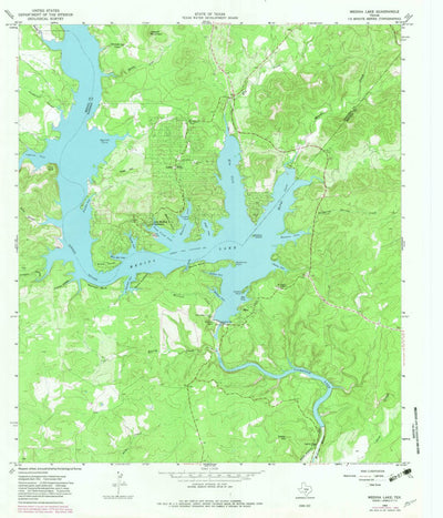 United States Geological Survey Medina Lake, TX (1964, 24000-Scale) digital map