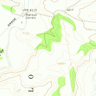 United States Geological Survey Medina Mesa, NM (1968, 24000-Scale) digital map
