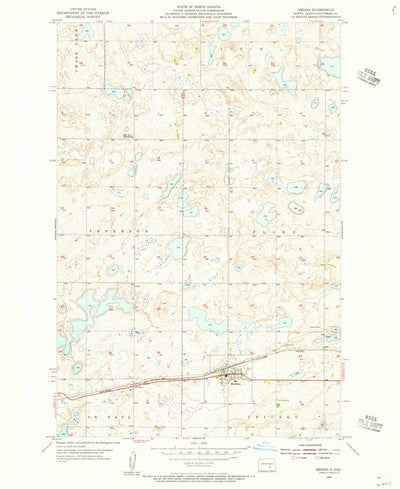 United States Geological Survey Medina, ND (1954, 24000-Scale) digital map
