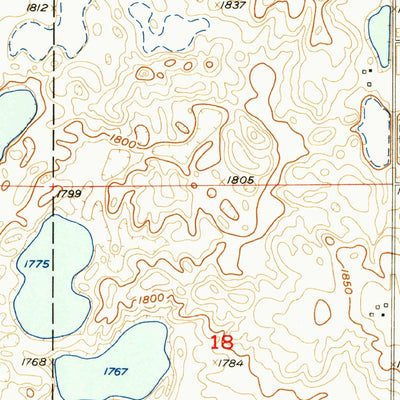 United States Geological Survey Medina, ND (1954, 24000-Scale) digital map
