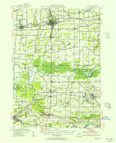 United States Geological Survey Medina, NY (1950, 62500-Scale) digital map
