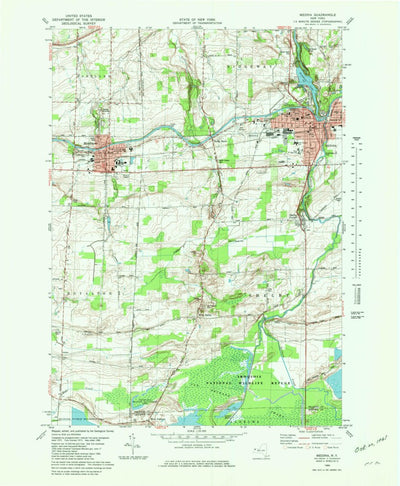 United States Geological Survey Medina, NY (1980, 25000-Scale) digital map