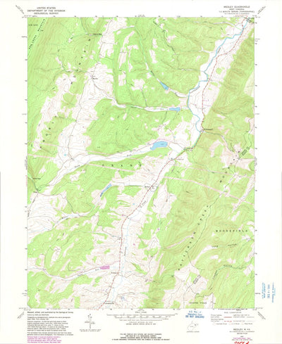 United States Geological Survey Medley, WV (1967, 24000-Scale) digital map