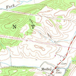 United States Geological Survey Medley, WV (1967, 24000-Scale) digital map
