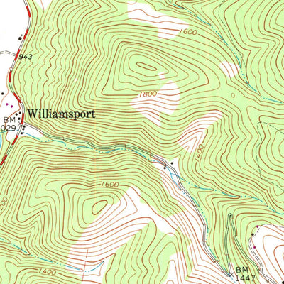 United States Geological Survey Medley, WV (1967, 24000-Scale) digital map