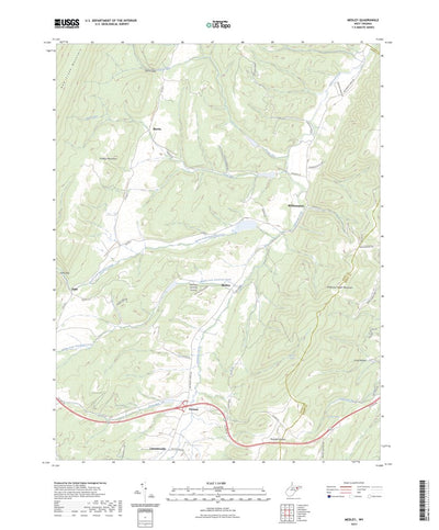 United States Geological Survey Medley, WV (2023, 24000-Scale) digital map