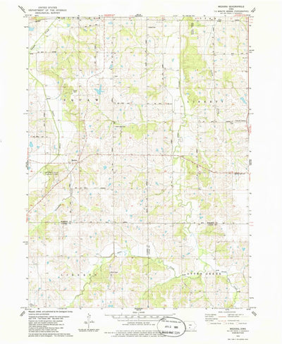 United States Geological Survey Medora, IA (1983, 24000-Scale) digital map