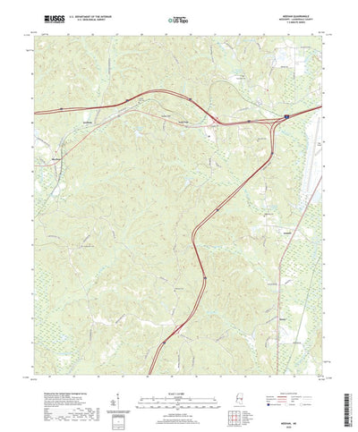 United States Geological Survey Meehan, MS (2020, 24000-Scale) digital map