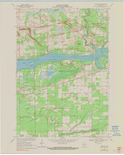 United States Geological Survey Meehan, WI (1970, 24000-Scale) digital map