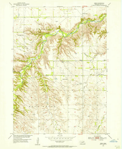 United States Geological Survey Meek, NE (1954, 24000-Scale) digital map