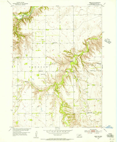 United States Geological Survey Meek NE, NE (1954, 24000-Scale) digital map