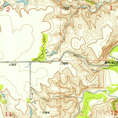 United States Geological Survey Meek NE, NE (1954, 24000-Scale) digital map