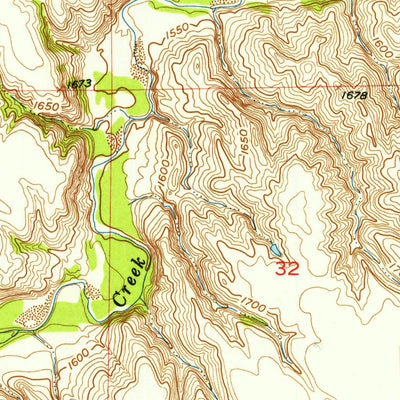 United States Geological Survey Meek NE, NE (1954, 24000-Scale) digital map