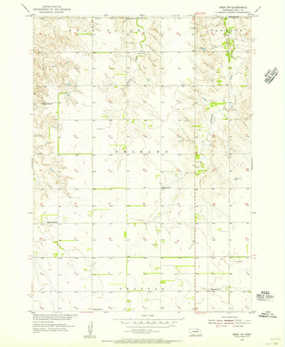 United States Geological Survey Meek SW, NE (1954, 24000-Scale) digital map