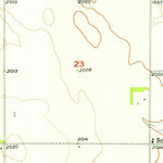 United States Geological Survey Meek SW, NE (1954, 24000-Scale) digital map