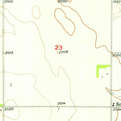 United States Geological Survey Meek SW, NE (1954, 24000-Scale) digital map