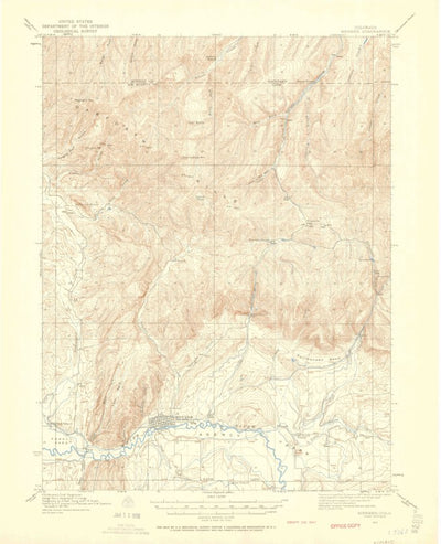United States Geological Survey Meeker, CO (1912, 62500-Scale) digital map