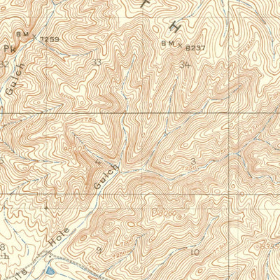 United States Geological Survey Meeker, CO (1912, 62500-Scale) digital map