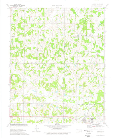 United States Geological Survey Meeker, OK (1974, 24000-Scale) digital map