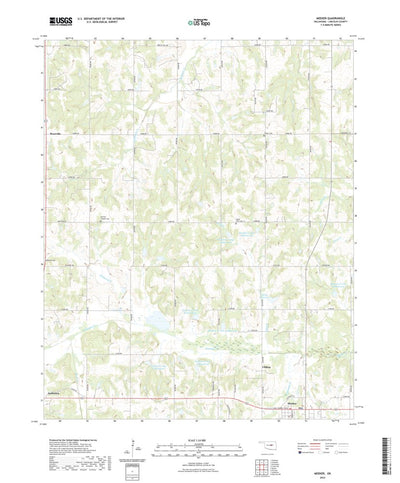 United States Geological Survey Meeker, OK (2022, 24000-Scale) digital map