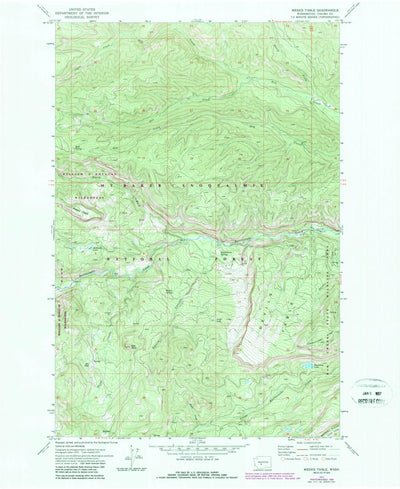 United States Geological Survey Meeks Table, WA (1971, 24000-Scale) digital map