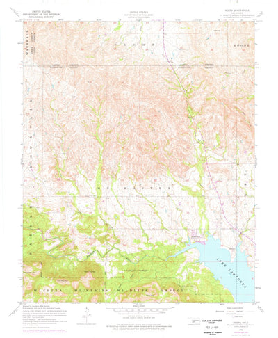 United States Geological Survey Meers, OK (1956, 24000-Scale) digital map