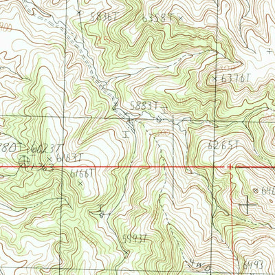United States Geological Survey Meeteetse East, WY (1985, 24000-Scale) digital map