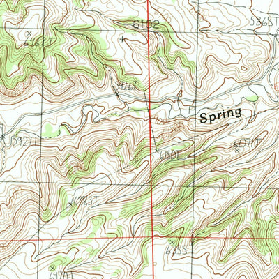 United States Geological Survey Meeteetse West, WY (1985, 24000-Scale) digital map