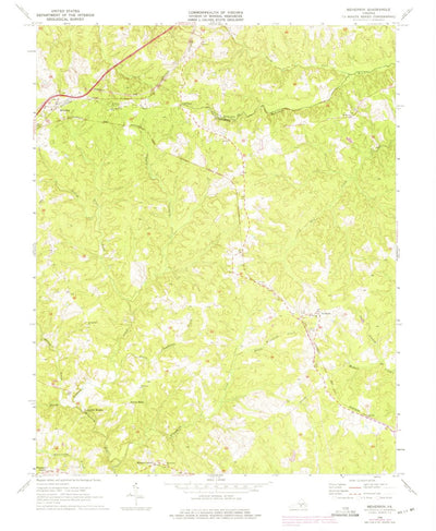 United States Geological Survey Meherrin, VA (1968, 24000-Scale) digital map