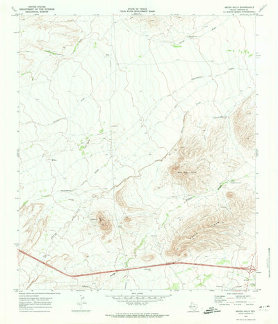 United States Geological Survey Meier Hills, TX (1970, 24000-Scale) digital map