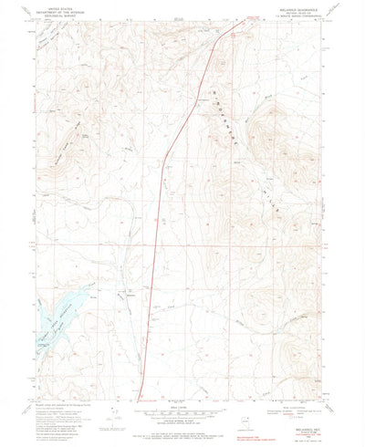 United States Geological Survey Melandco, NV (1968, 24000-Scale) digital map