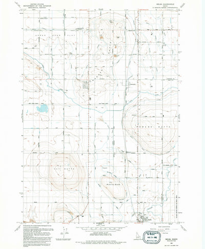 United States Geological Survey Melba, ID (1992, 24000-Scale) digital map