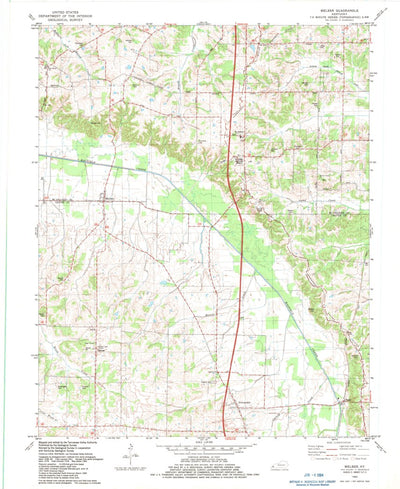 United States Geological Survey Melber, KY (1982, 24000-Scale) digital map