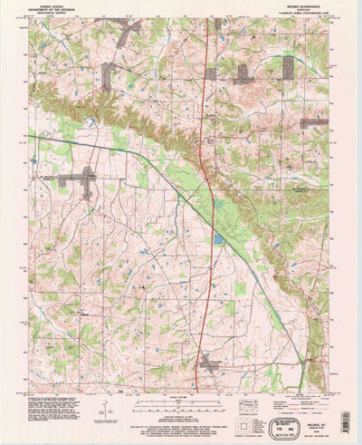 United States Geological Survey Melber, KY (1993, 24000-Scale) digital map