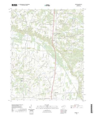 United States Geological Survey Melber, KY (2022, 24000-Scale) digital map