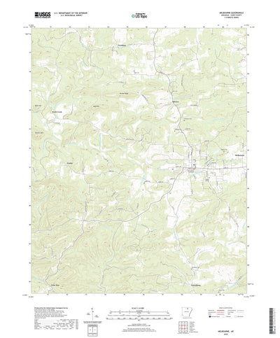 United States Geological Survey Melbourne, AR (2020, 24000-Scale) digital map