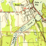 United States Geological Survey Melbourne East, FL (1951, 24000-Scale) digital map
