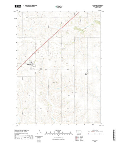 United States Geological Survey Melbourne, IA (2022, 24000-Scale) digital map