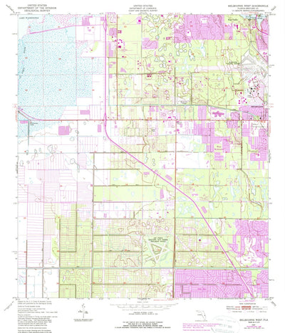 United States Geological Survey Melbourne West, FL (1949, 24000-Scale) digital map