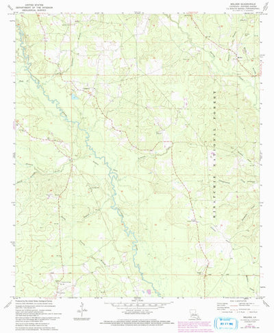 United States Geological Survey Melder, LA (1971, 24000-Scale) digital map