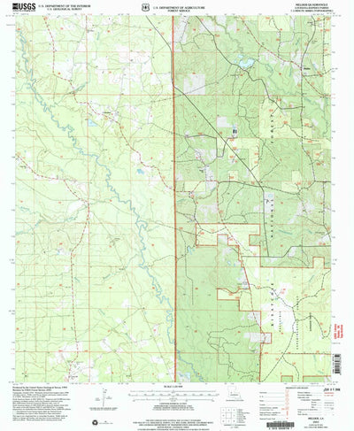 United States Geological Survey Melder, LA (2003, 24000-Scale) digital map