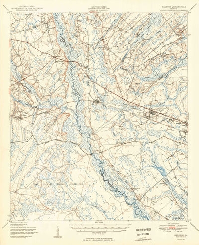 United States Geological Survey Meldrim, GA (1950, 62500-Scale) digital map
