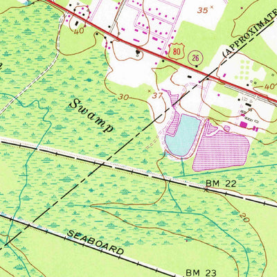 United States Geological Survey Meldrim, GA (1958, 24000-Scale) digital map