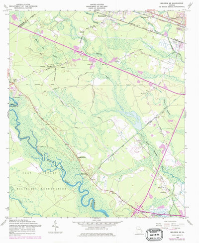 United States Geological Survey Meldrim SE, GA (1958, 24000-Scale) digital map