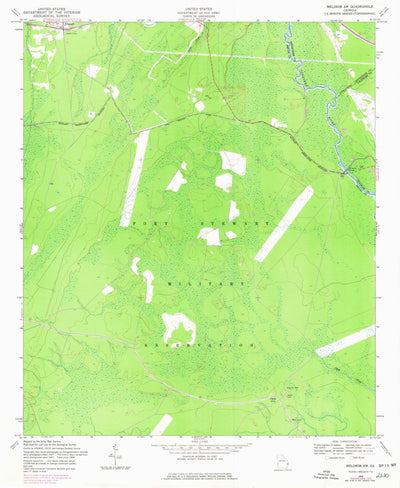 United States Geological Survey Meldrim SW, GA (1958, 24000-Scale) digital map